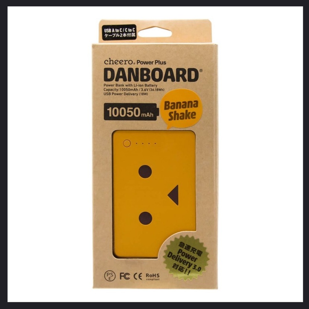 Cheero Power Plus‎ Carton Man 10050mAh PD18W Power Bank - Banana Shake